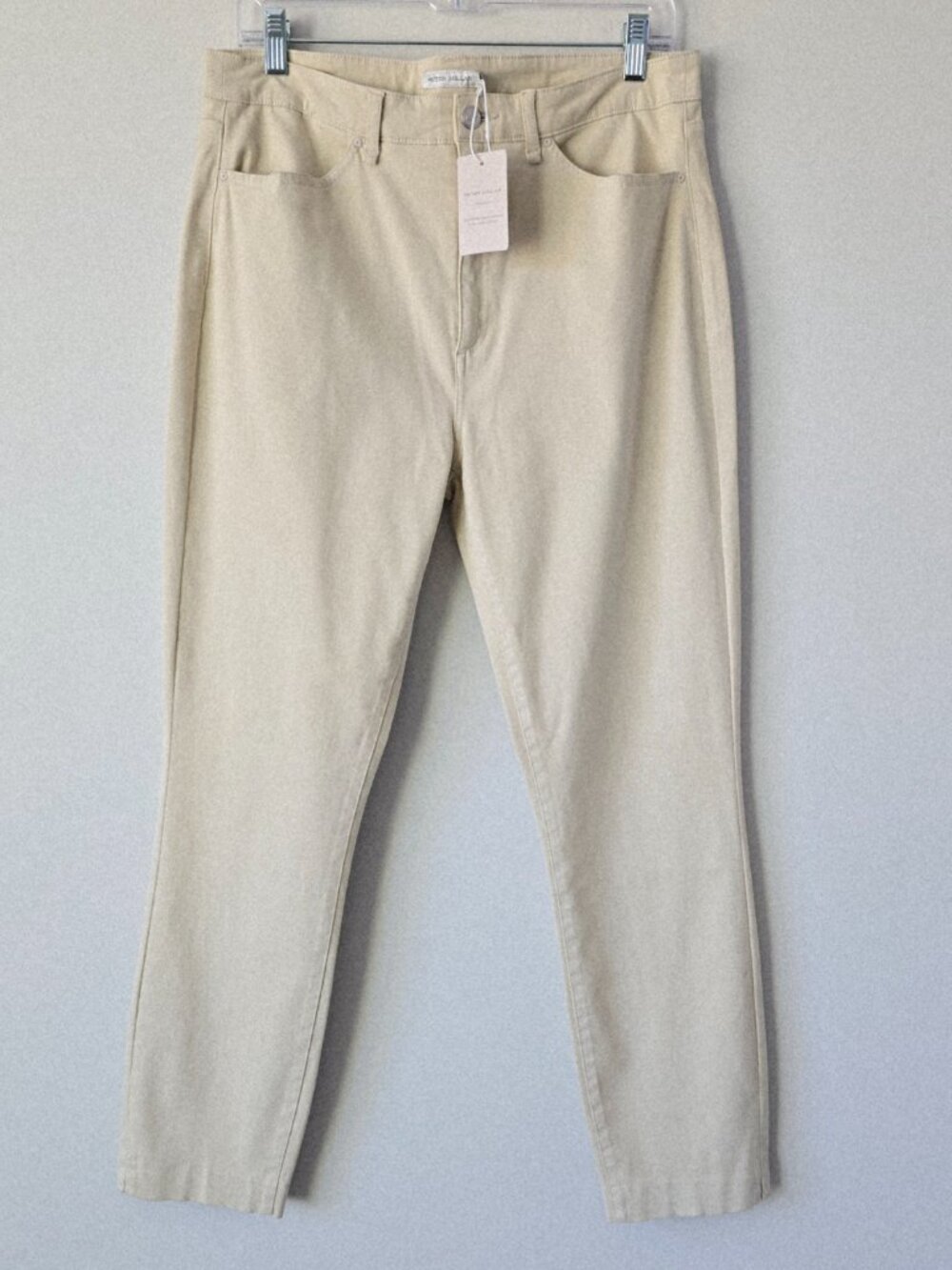 Peter Millar Karlie Slim Pant 14 Cream NWT